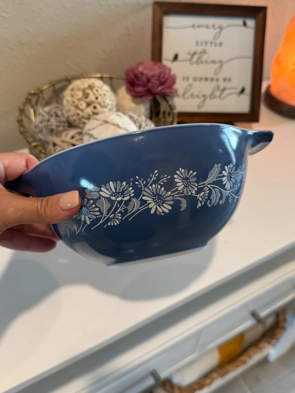 Colonial Mist Pyrex mixing set 444-441